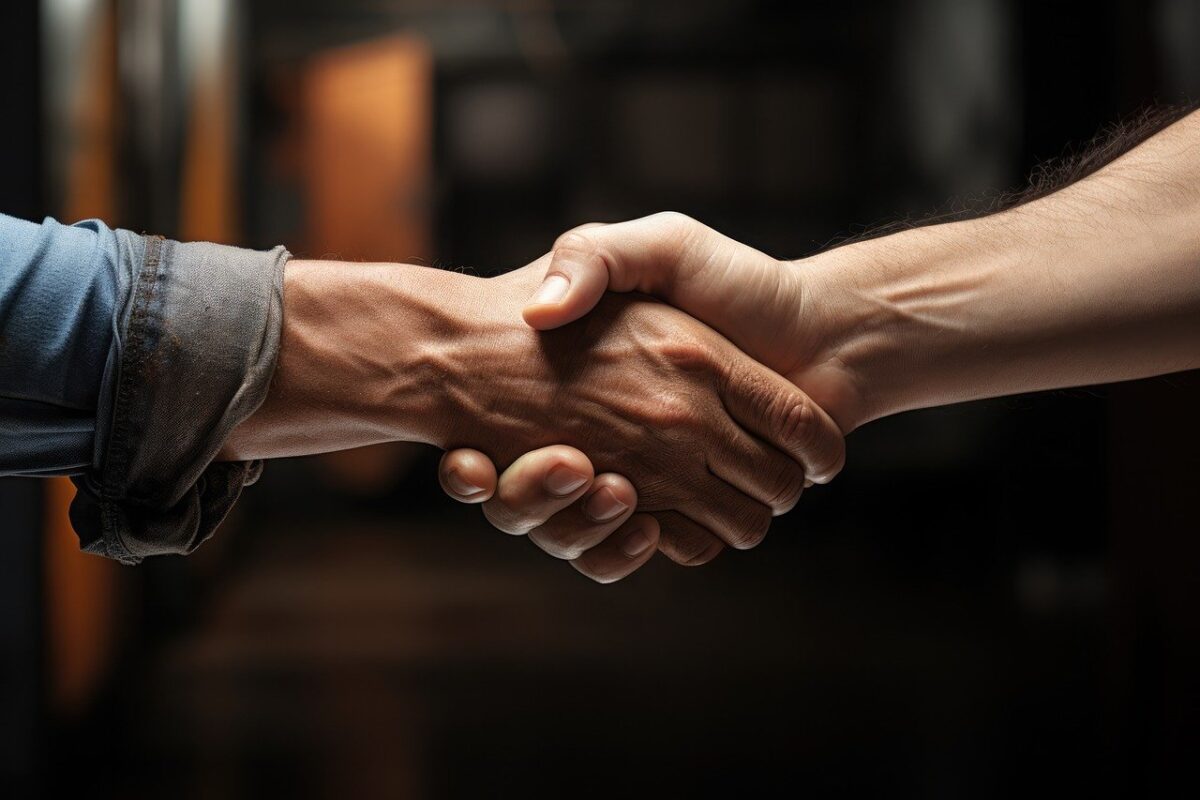 Handshake symbolizing trust and consent